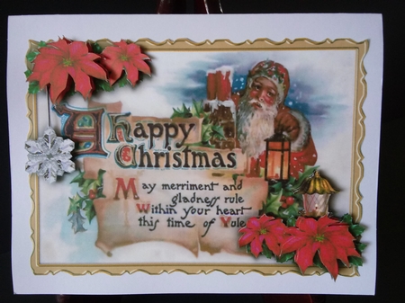 Quick Card Santa - Lantern by Lisa Lee
