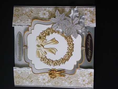 Christmas Foil Panel - Wreath by Lisa Lee