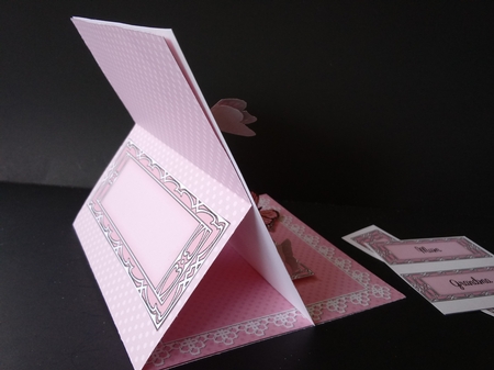 3D Easel Card Mini Kit - A Touch of Elegance Mothers Day - Flowers, Heart Lace, Butterflies & Pearls by Lisa Lee
