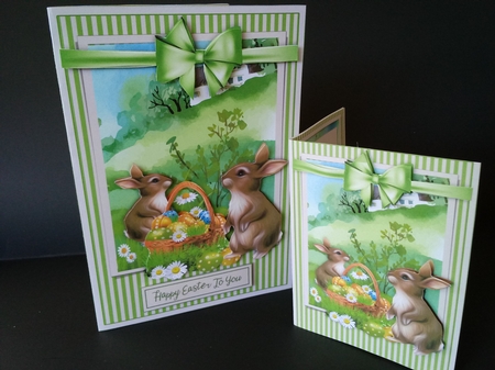 BUNNY GREETINGS 4 CUT & FOLD MINI KIT by Lisa Lee