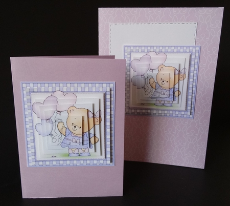 Hunney Bear Rosie has Pretty Balloons - Pyramage sheet by Lisa Lee