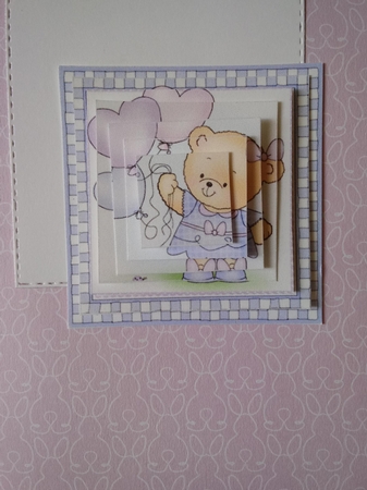Hunney Bear Rosie has Pretty Balloons - Pyramage sheet by Lisa Lee