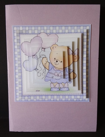 Hunney Bear Rosie has Pretty Balloons - Pyramage sheet by Lisa Lee