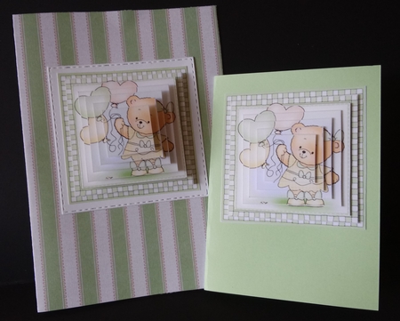 Hunney Bear Rosie has Pretty Balloons - Pyramage sheet by Lisa Lee