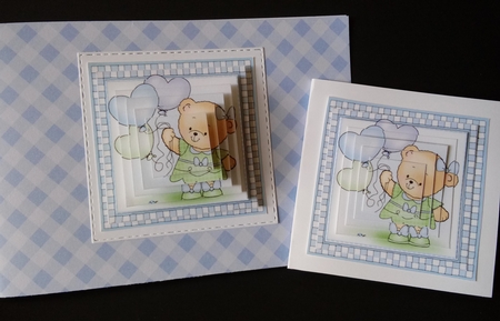 Hunney Bear Rosie has Pretty Balloons - Pyramage sheet by Lisa Lee