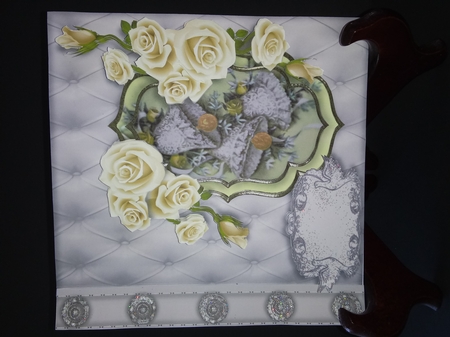 Wedding Album Card - Bells and Roses by Lisa Lee