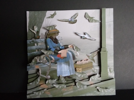 Fairy Tales - Practically Perfect - Feed The Birds - Special 3D Decoupage + Insert & Tag by Lisa Lee