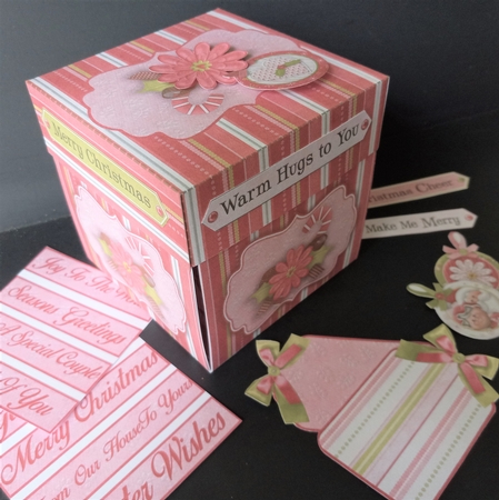 Mr & Mrs Claus Explosion Box #1 by Lisa Lee