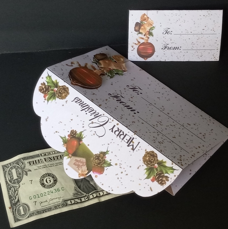 Christmas Money Wallet or Gift Card Holder 2 by Lisa Lee