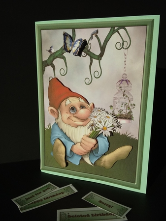 Belated Birthday Gnome by Lisa Lee