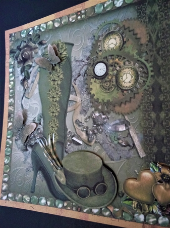 Sparkling Steampunk with Old Boot by Lisa Lee