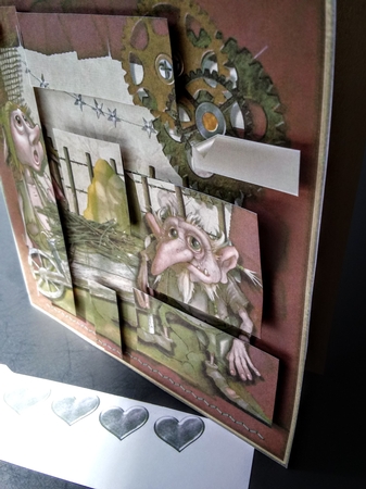 Steampunk Sticks & Stones Card Topper by Lisa Lee