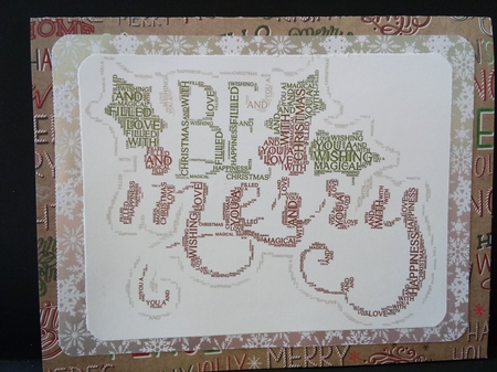 Be Merry Christmas Word Art by Lisa Lee