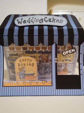 3D Shoppe Window Pop Up Card Kit -  Happy Baking Suppplies Shop by Lisa Lee