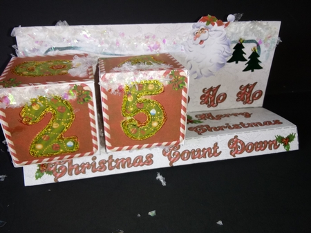 3D CUBE PERPETUAL CALENDAR - SANTA CLAUS by Lisa Lee