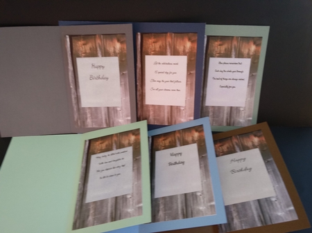 Barns Male Birthday Quick Cards with Sentiments and Inserts by Lisa Lee