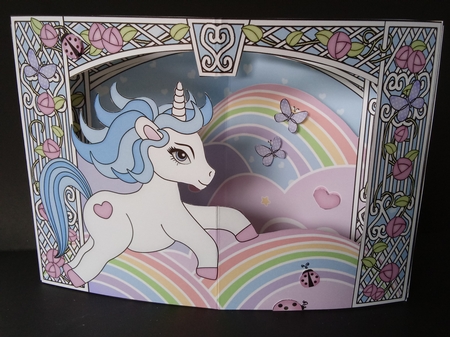 3D Triangle Shadow Box Scene it Card Kit - Cute Little Unicorn Magic by Lisa Lee