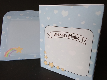 3D Triangle Shadow Box Scene it Card Kit - Cute Little Unicorn Sparkle by Lisa Lee