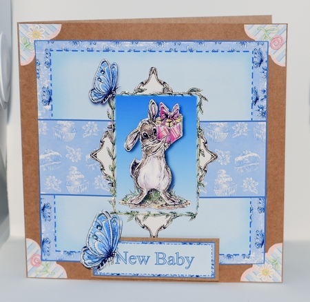 Cute Celebration Bunny by Lisa Webster