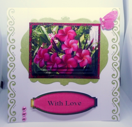 Pink Frangipani Pyramage Topper by Lisa Webster