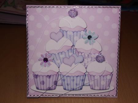 Cupcakes Felties Fan Pyramage Topper by Lisa Weider