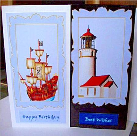 3 Nautical Themed Toppers by Liz Chapman