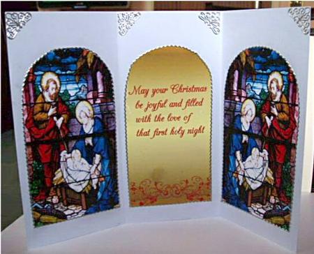 Nativity Windows by Liz Chapman