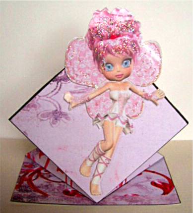 Lou Lou Fairy Pop Up Spring Card by Liz Chapman