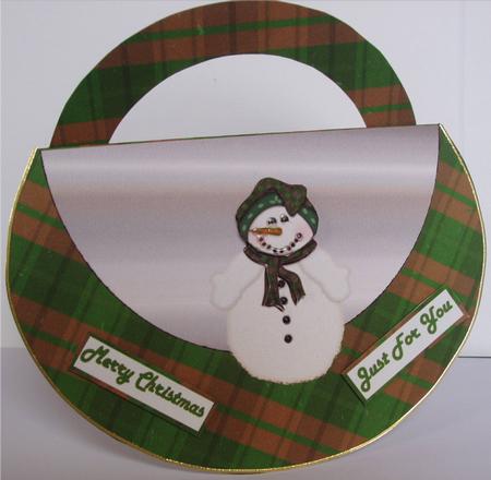Green Plaid Christmas Diamond Top by Liz Chapman