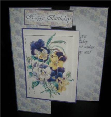 Pansy Fold Back by Liz Chapman