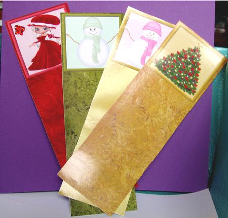 Christmas Bookmarks by Liz Chapman