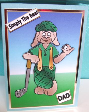 Golf Doggy by Liz Chapman