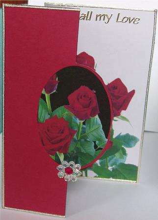 Red Roses Say It All Foldback by Liz Chapman