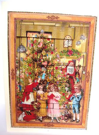Intertwined Pyramid Christmas Around the Tree by Liz Chapman