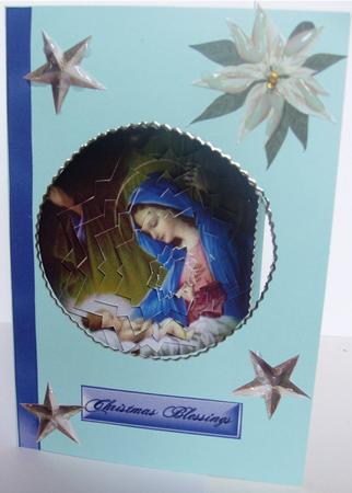 Beautiful Nativity Oval Pyramids by Liz Chapman