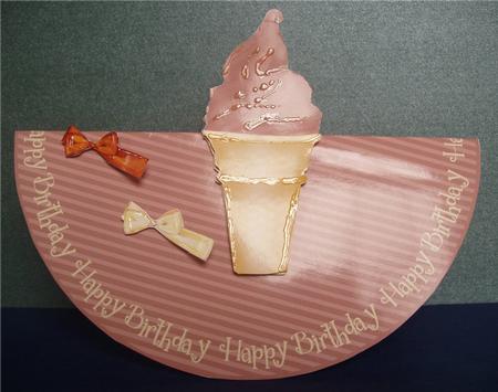 Sweet Chocolate Cone Card by Liz Chapman