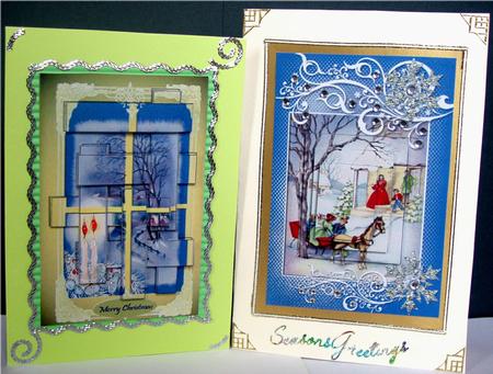 Vintage Christmas Mini Series C6 Cards by Liz Chapman