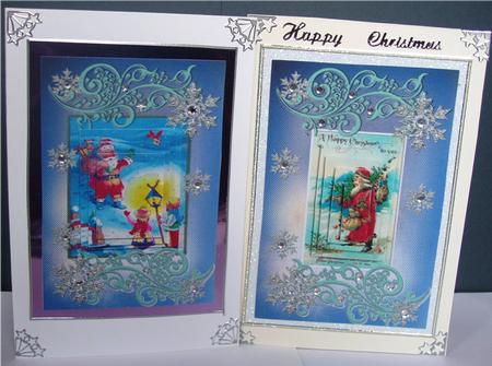 Mini Series Vintage Xmas C6 Size Card by Liz Chapman