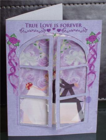 Lavender Wedding/anniversary Card by Liz Chapman
