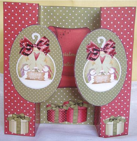 The First Snow-el Double Fold Back Card by Liz Chapman
