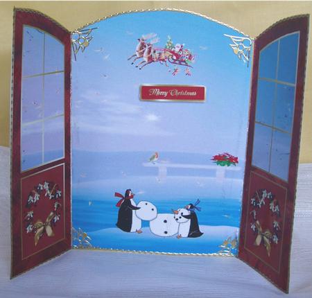 Christmas Window Fold by Liz Chapman