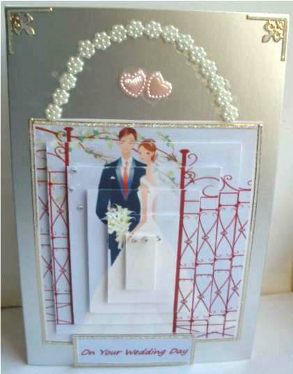 At the Church Gates Wedding Pyramid Sheet by Liz Chapman
