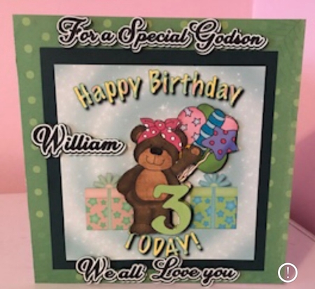 Birthday Bear 3 by Liz Kiely