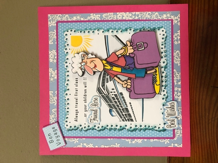 Always Travel First Class - Decoupage by Liz Kiely