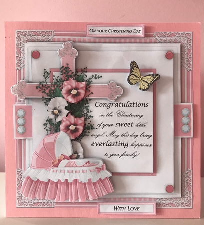 Christening 1 Mini Card Kit by Liz Kiely