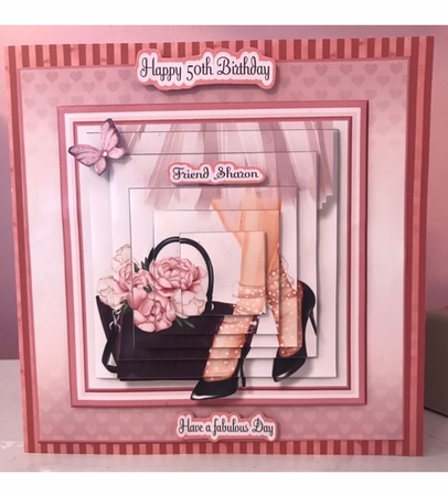 8x8 Pretty Legs Decoupage & Pyramage Kit - x6 A4 sheets  by Liz Kiely