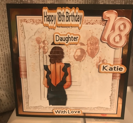 Elegant 18th, 21st and 25th Birthday Brown Haired Girl by Liz Kiely