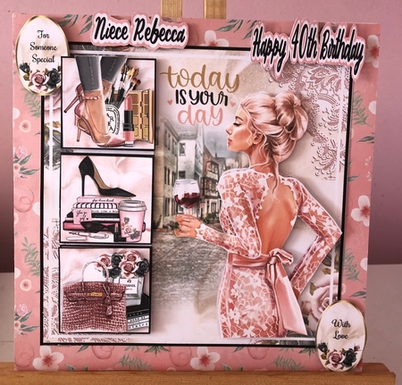 Satin & Lace Glam 05 Mini Page Kit by Liz Kiely