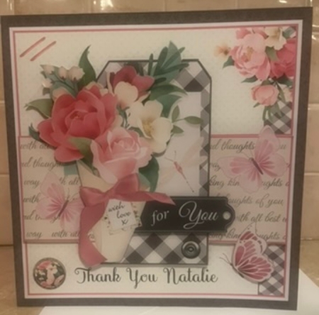 Bunch of Flowers Tag Card by Liz Kiely