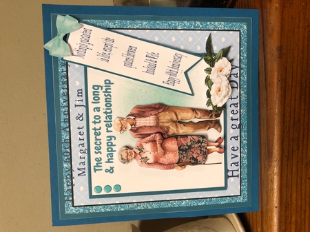 Long and Happy Relationship #2 (7x7 inch square card kit) by Liz Kiely